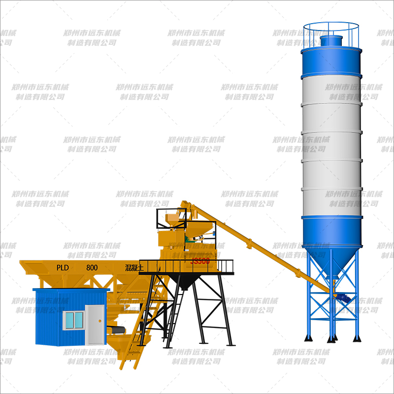 HZS25（500+2倉(cāng)）混凝土攪拌站(圖1)